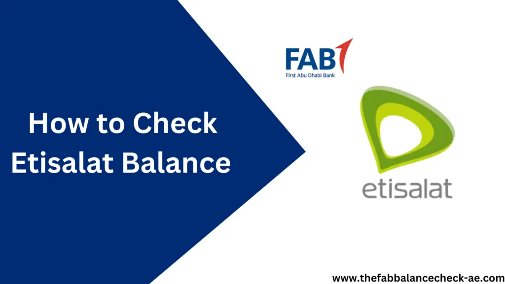 Check Etisalat Balance