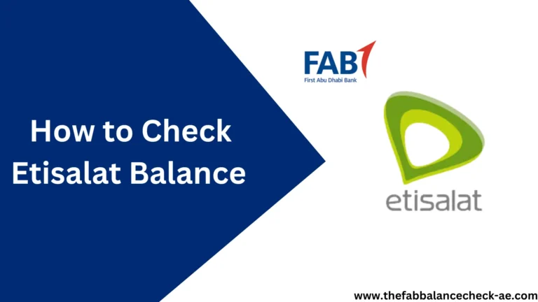 Check Etisalat Balance